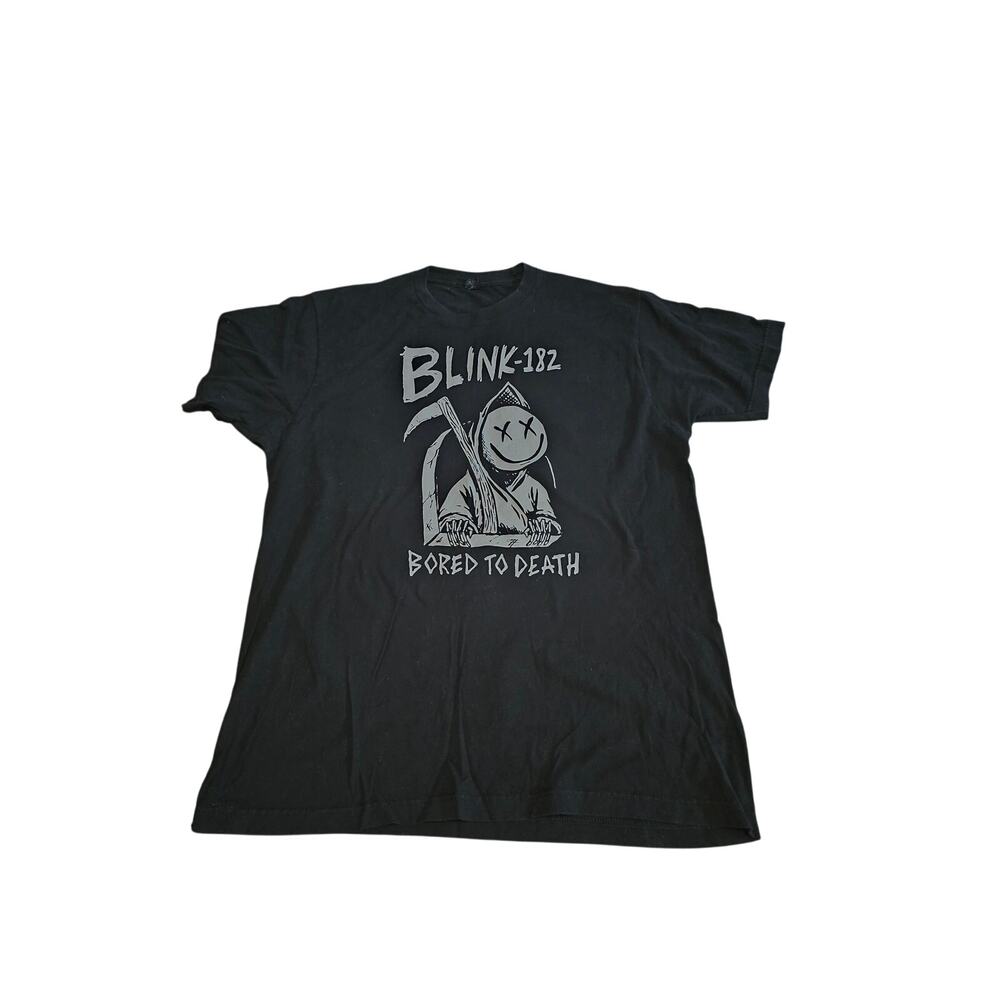 Blink 182 - “Bored To Death” - North America Tour 2016 Black Shirt  Large Tultex